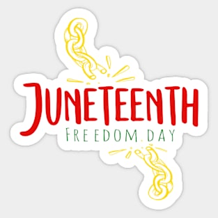 Juneteenth Freedom Day Sticker